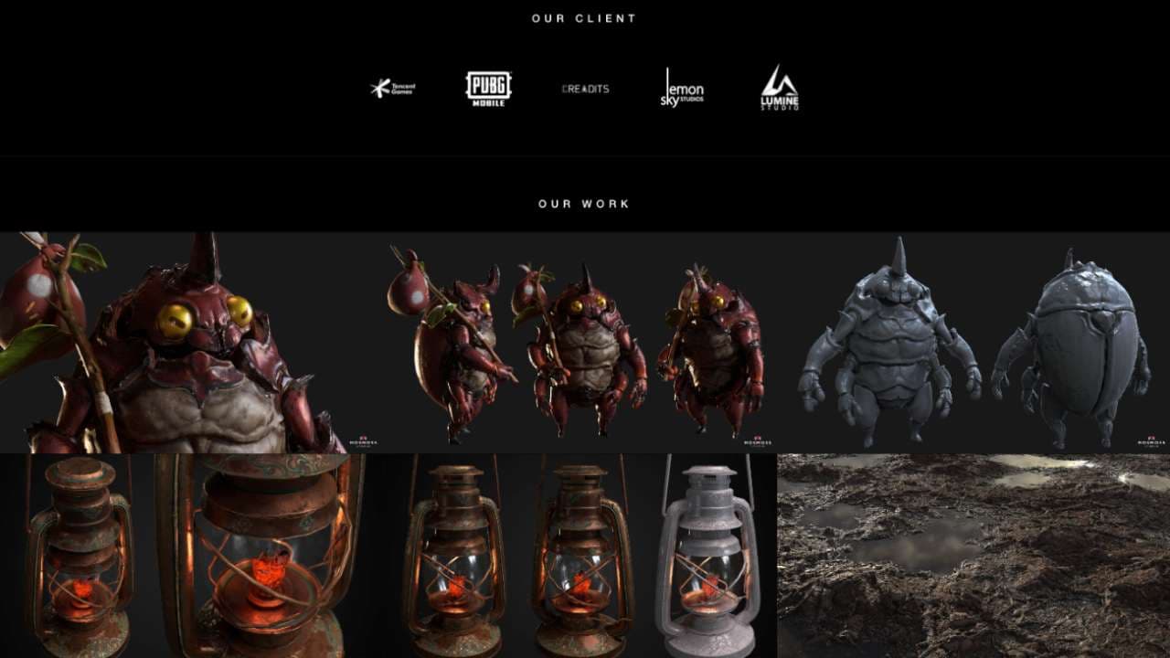 Slider of client and portfolio gallery
